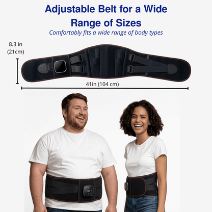PhysioBelt – 3-in-1 Heated Massage & Support Belt