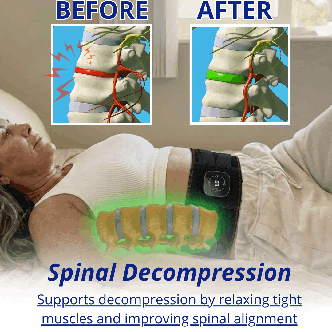 PhysioBelt – 3-in-1 Heated Massage & Support Belt