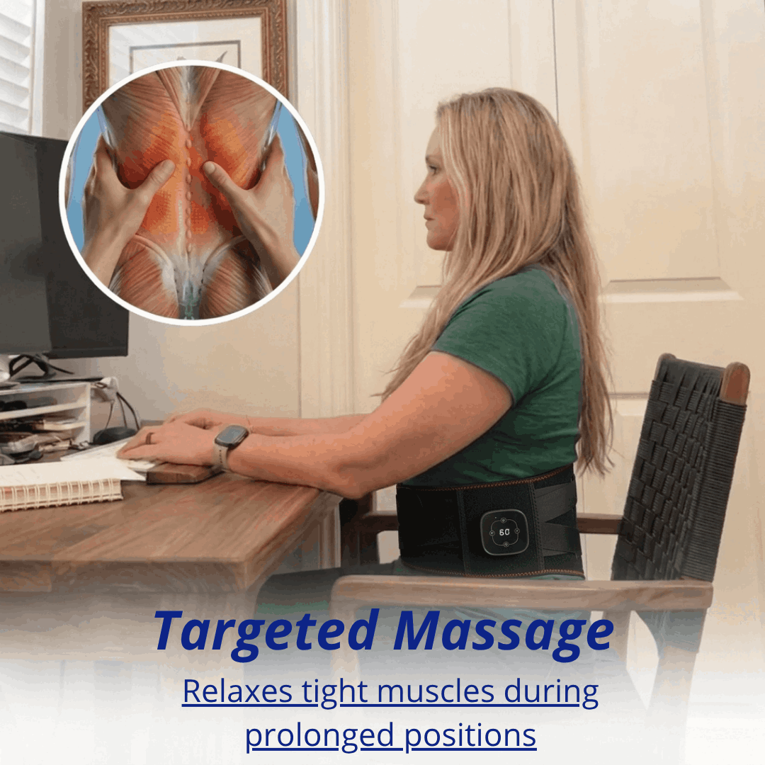 PhysioBelt – 3-in-1 Heated Massage & Support Belt