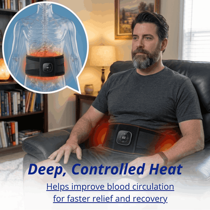PhysioBelt – 3-in-1 Heated Massage & Support Belt