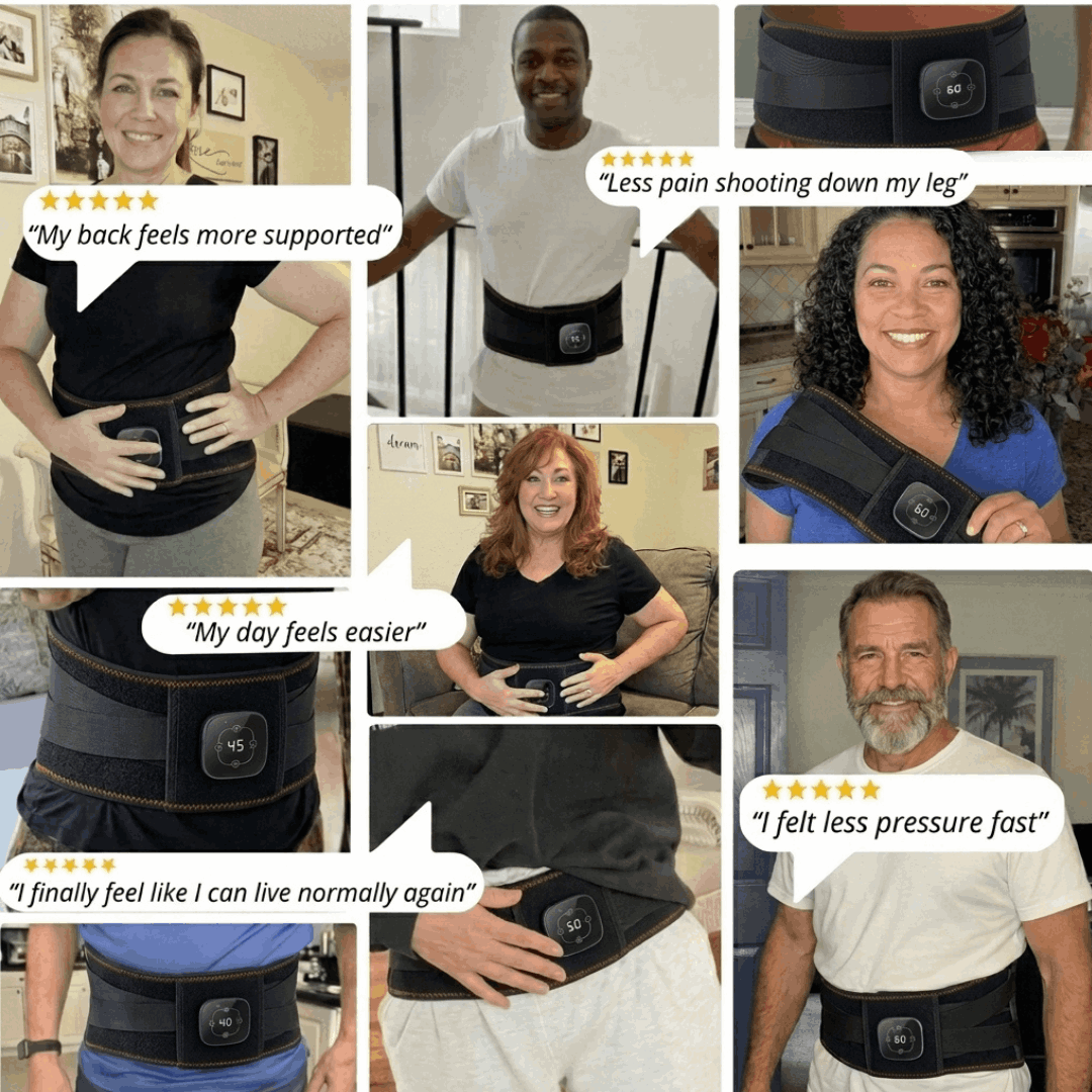 PhysioBelt – 3-in-1 Heated Massage & Support Belt
