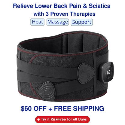 PhysioBelt – 3-in-1 Heated Massage & Support Belt